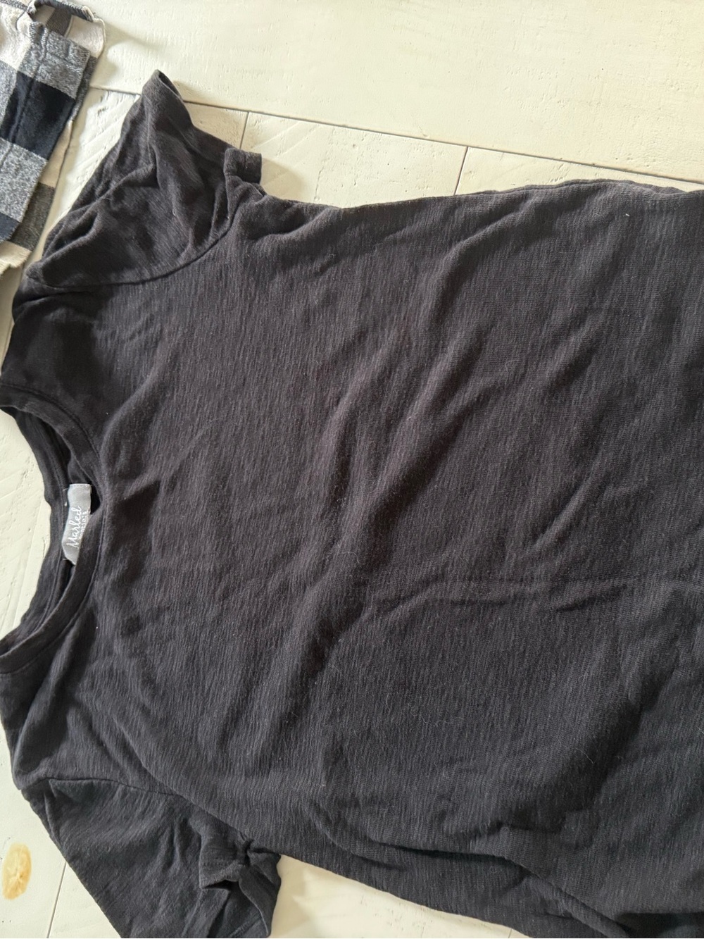 Classic Black Crew Neck Womans Shirt